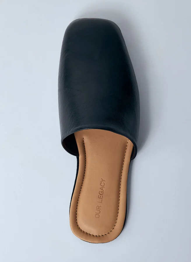 Our Legacy Ciagarr Leather Mules - Mules Black Eu - 37 - Image 6