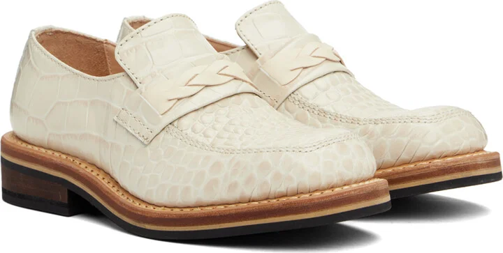 OUR LEGACY Off-White Nakano Loafers - Image 4
