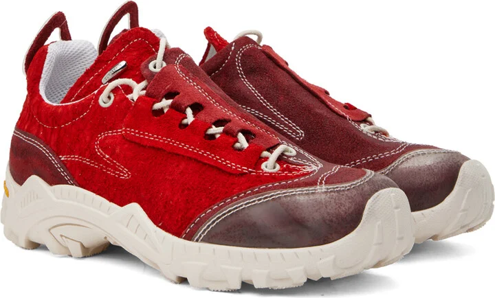 OUR LEGACY Red Gabe Sneakers - Image 4