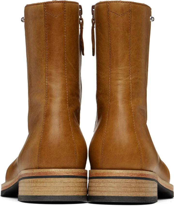 OUR LEGACY Tan Camion Boots - Image 2