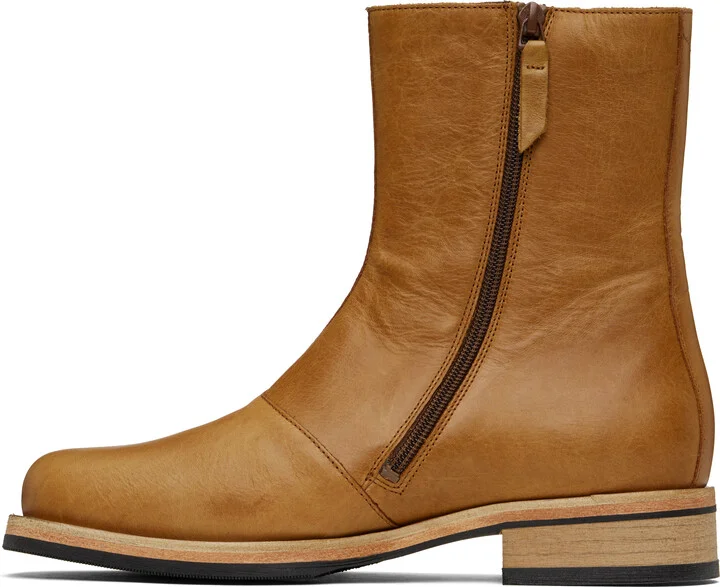 OUR LEGACY Tan Camion Boots - Image 3