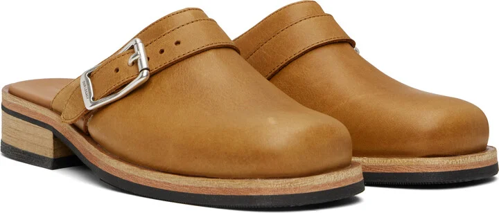OUR LEGACY Tan Camion Mules - Image 4