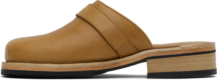 OUR LEGACY Tan Camion Mules - Image 3