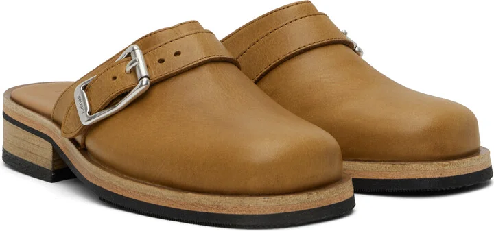OUR LEGACY Tan Camion Mules - Image 4