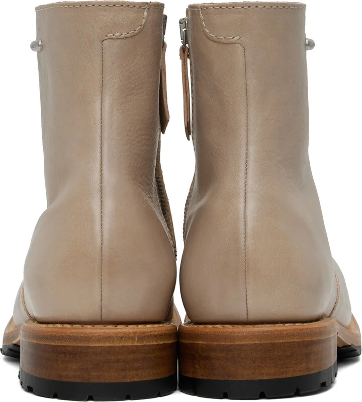 OUR LEGACY Taupe Engine Boots - Image 2