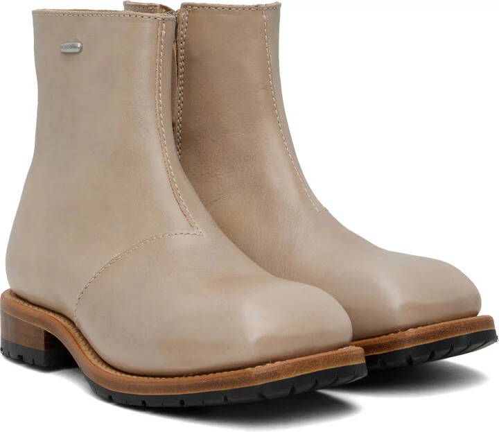 OUR LEGACY Taupe Engine Boots - Image 4