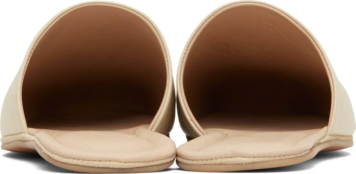 OUR LEGACY WORK SHOP Emporio Armani Beige Cigarr Slippers - Image 2