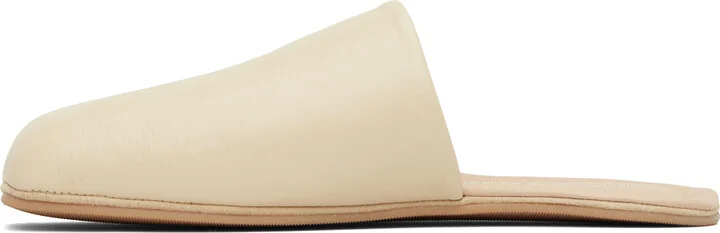 OUR LEGACY WORK SHOP Emporio Armani Beige Cigarr Slippers - Image 3