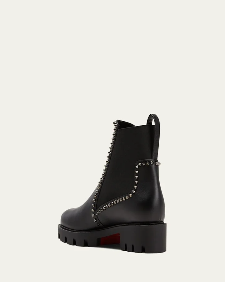 Out Lina Spike Red Sole Ankle Boots - Image 9