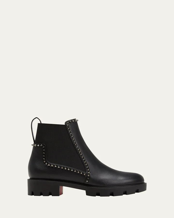 Out Lina Spike Red Sole Ankle Boots