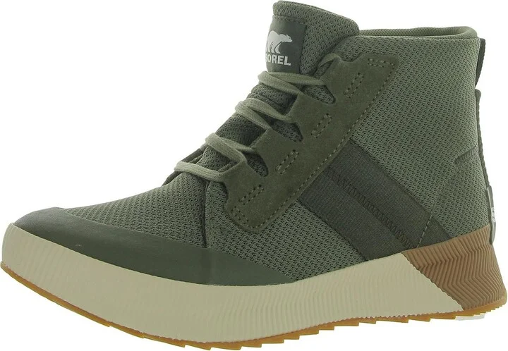 Out N About III Womens Leather Trim Waterproof High-Top Sneakers