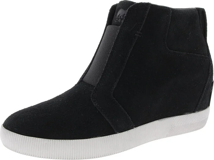 Out N About Pull On Wedge Womens Solid Man Made Wedge Boots