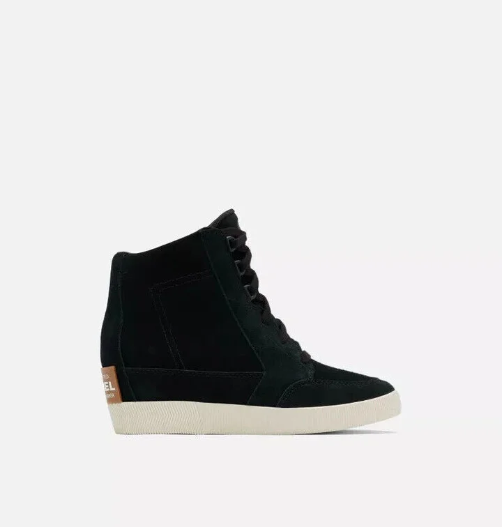 Out N About Women's Size 8 Black Sea Salt Waterproof Wedge Booties TF1327