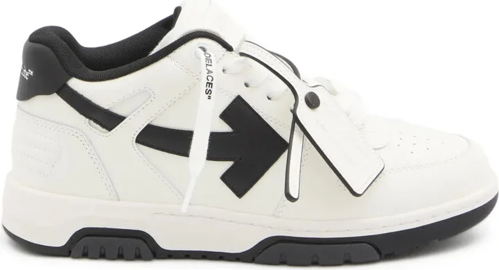 Out Of Office arrow-logo leather sneakers