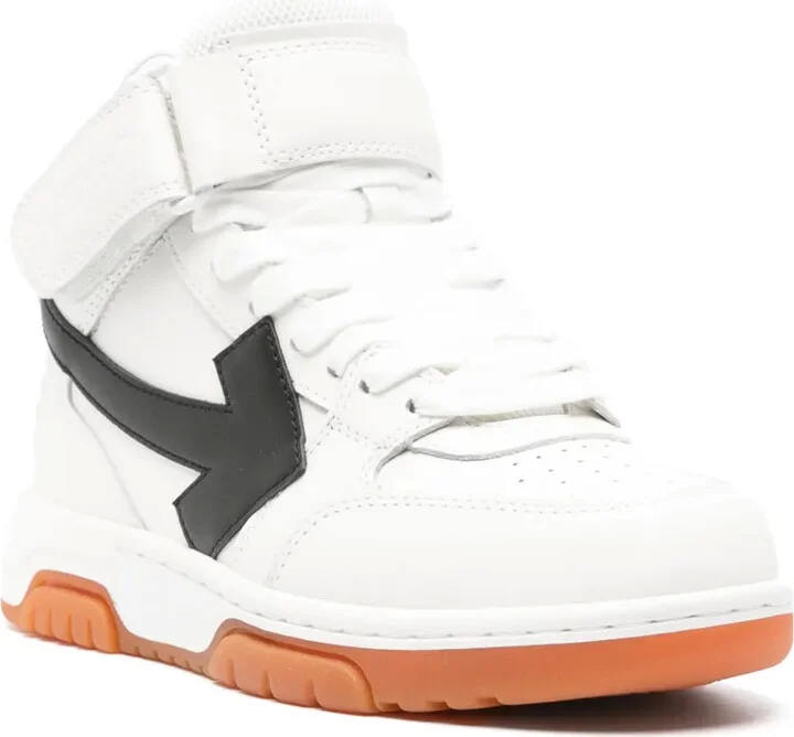 Out of Office logo-patch leather sneakers - Image 2