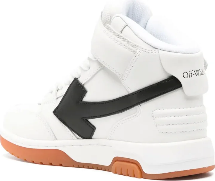Out of Office logo-patch leather sneakers - Image 3