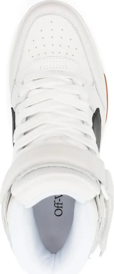 Out of Office logo-patch leather sneakers - Image 4