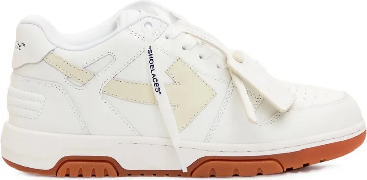 Out Of Office panelled leather sneakers
