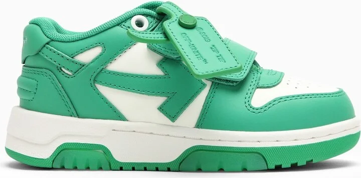 Out Of Office white/green trainers