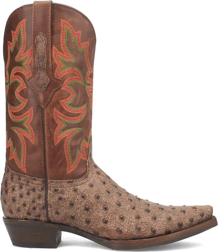 Outlaw Ostrich Embossed Cowboy Boot - Image 9