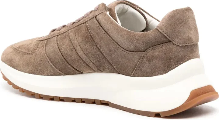 Outline leather sneakers - Image 3