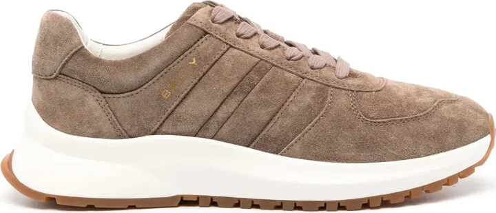 Outline leather sneakers