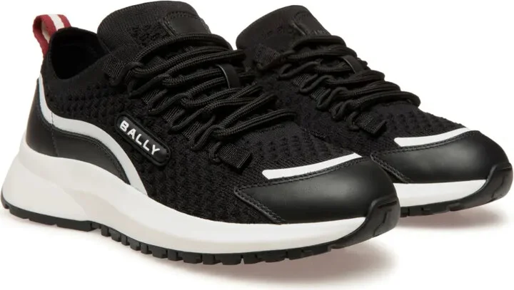 Outline logo-patch sneakers - Image 2