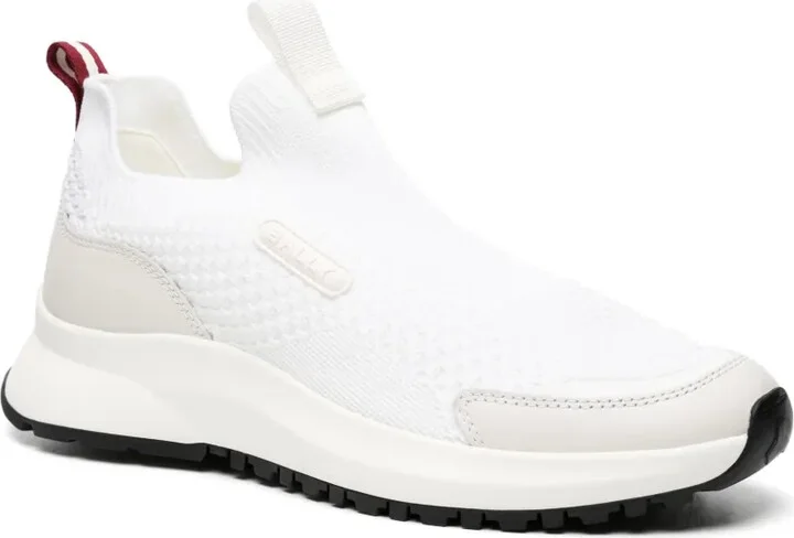 Outline logo-patch sneakers - Image 2