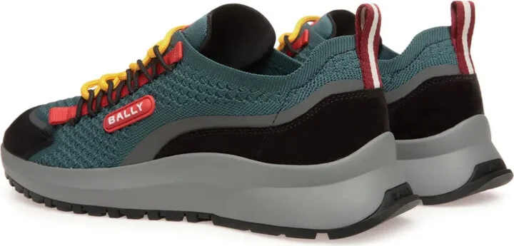 Outline mesh logo-patch sneakers - Image 3