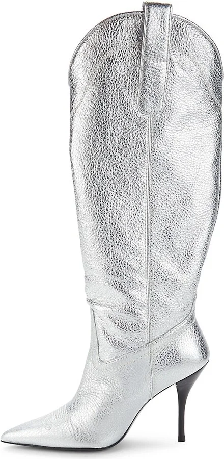 Outwest 100 Stiletto Cowboy Knee Boots - Image 4
