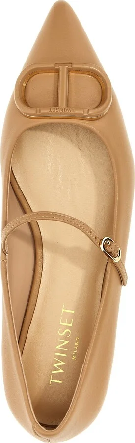 'oval T' Ballet Flats - Image 4