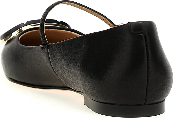 'oval T' Ballet Flats - Image 3
