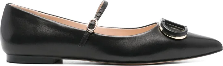 Oval T ballet flats