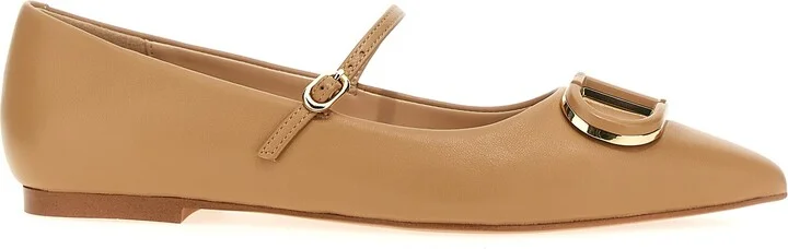 'oval T' Ballet Flats