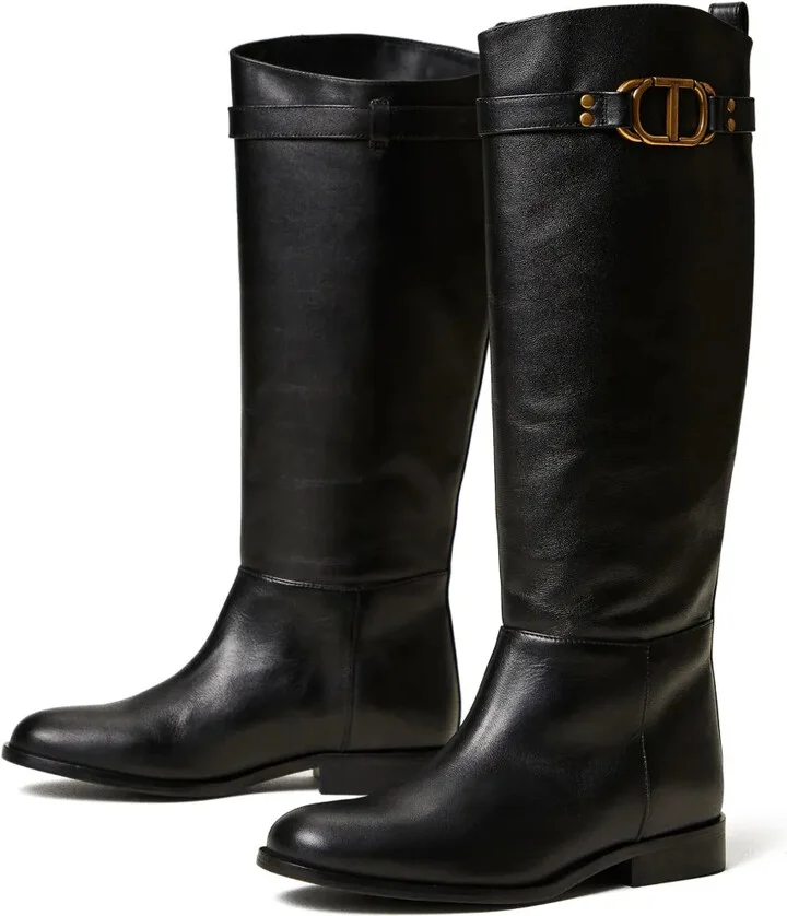 Oval T leather boots - Image 2