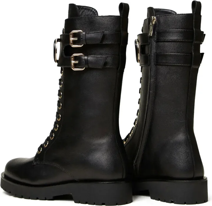 Oval T leather combat boots - Image 3