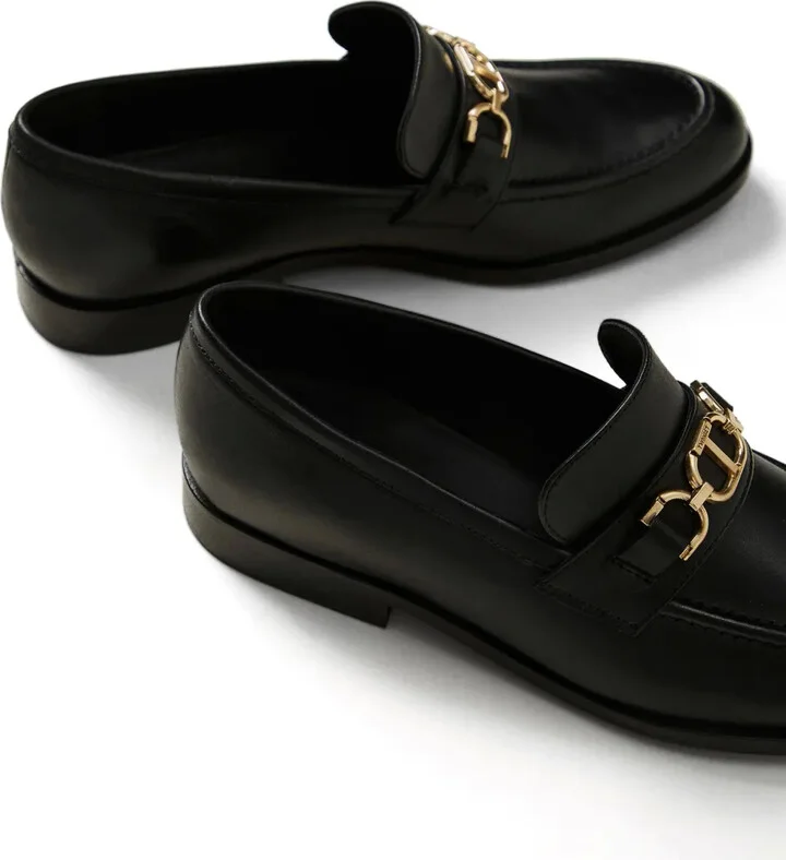 Oval T leather loafers - Image 2