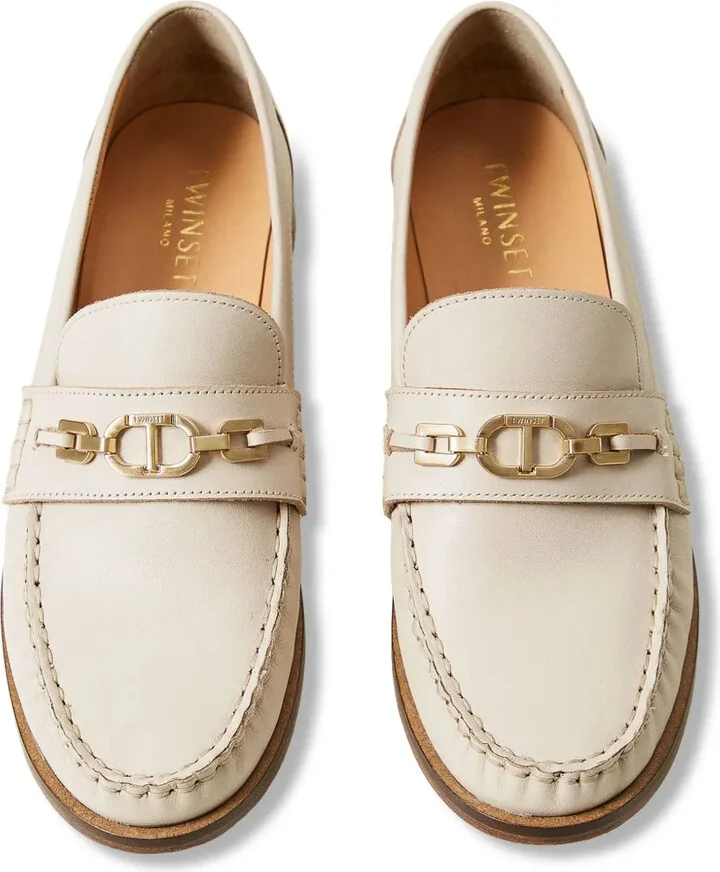 Oval T leather loafers - Image 4