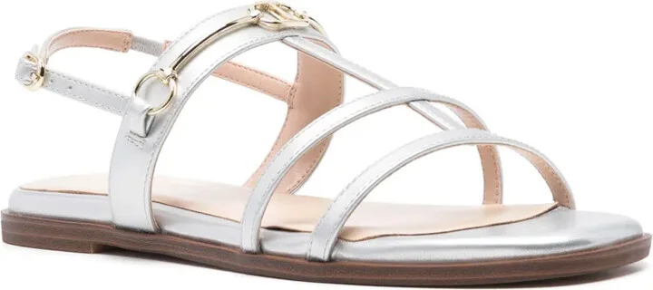 Oval T-plaque flat sandals - Image 2