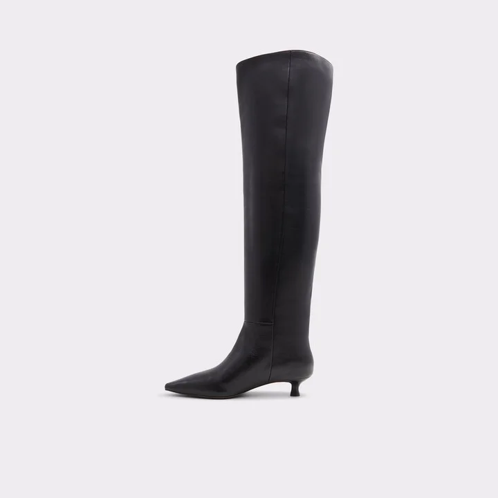 Over-the-knee boot - Black - Image 5