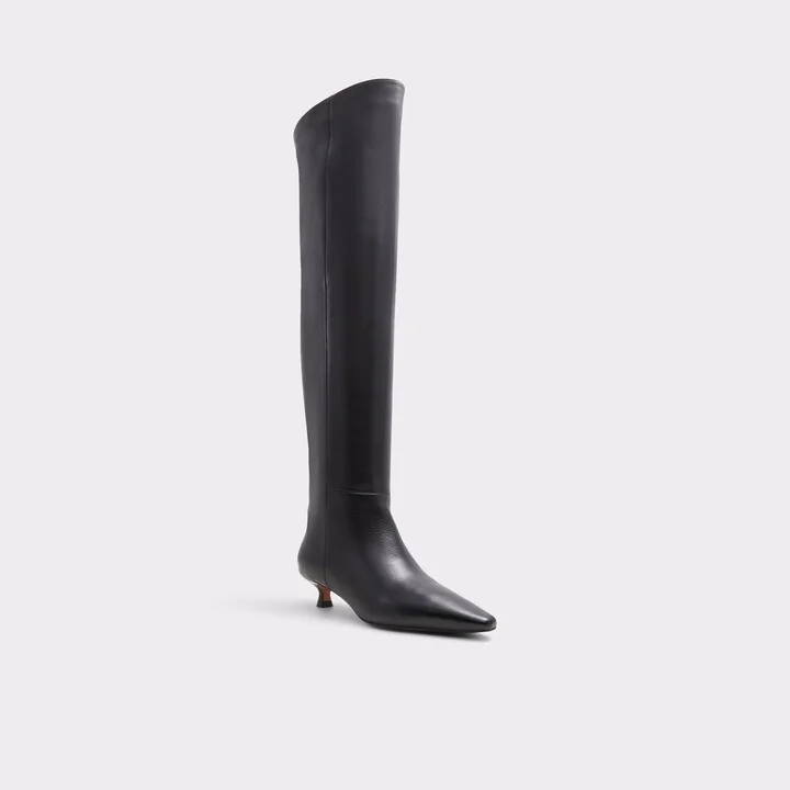 Over-the-knee boot - Black - Image 6