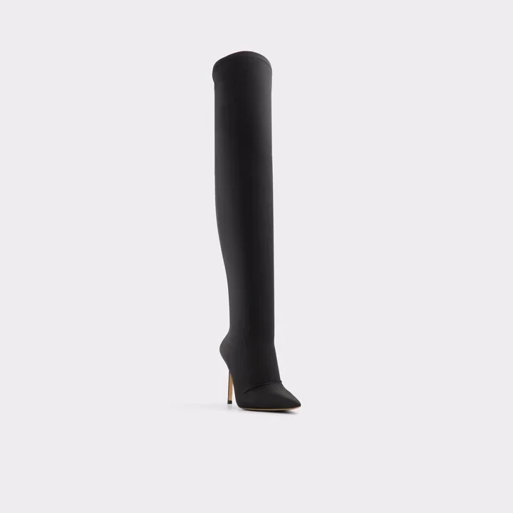 Over-the-knee boot - Black - Image 4