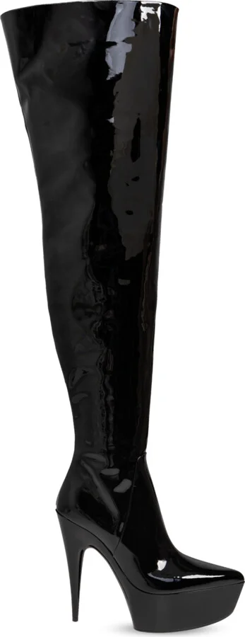 Over-the-Knee Boots, , - Black