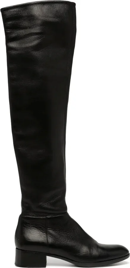 over the knee Leather boots