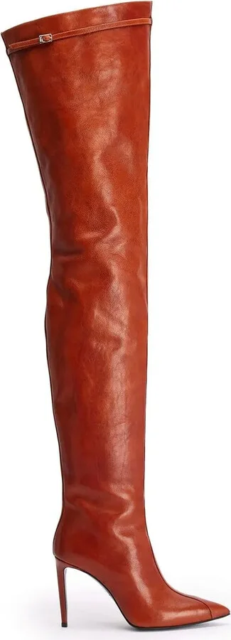 Over-The-Knee Leather Boots