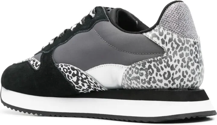 Over zebra print-detail sneakers - Image 3