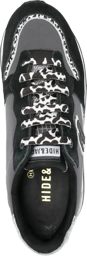 Over zebra print-detail sneakers - Image 4