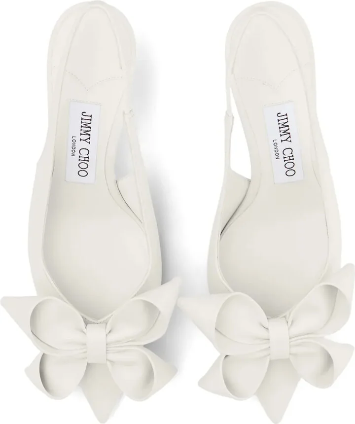 Oversize-Bow Slingback Pumps - Image 4