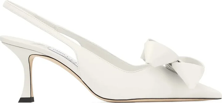Oversize-Bow Slingback Pumps