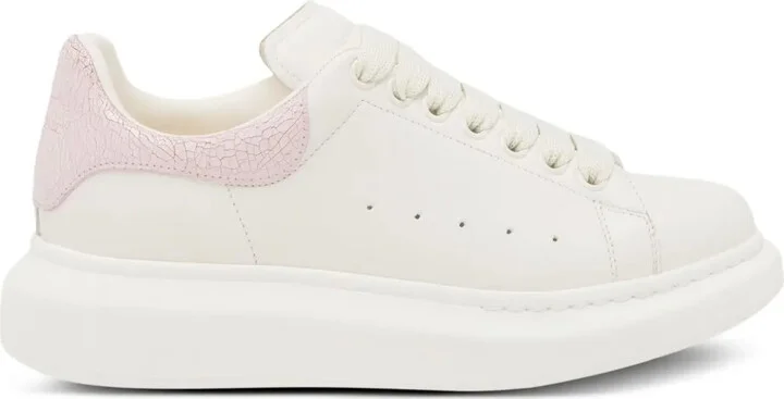 Oversize leather panelled sneakers